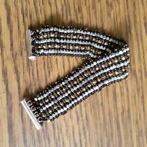 Intricately Woven Beaded Bracelet